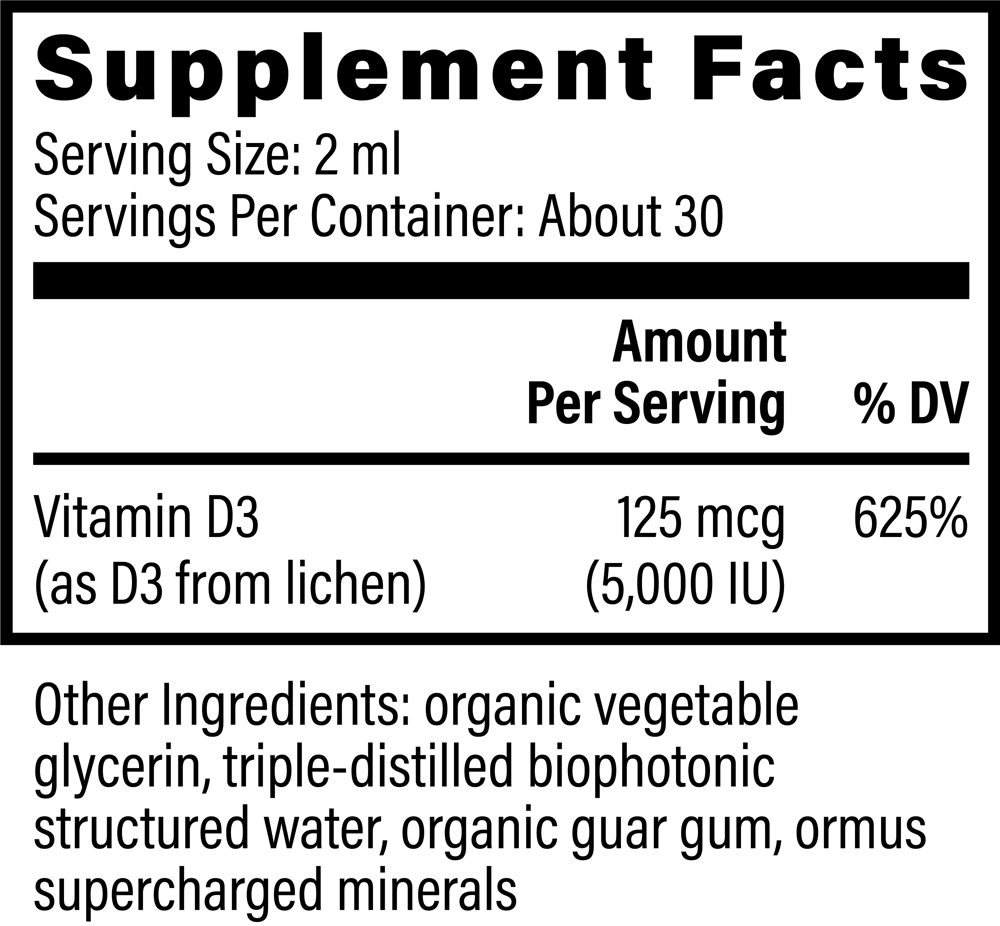 Organic Vitamin D3 5000 IU