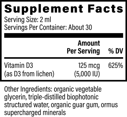 Organic Vitamin D3 5000 IU