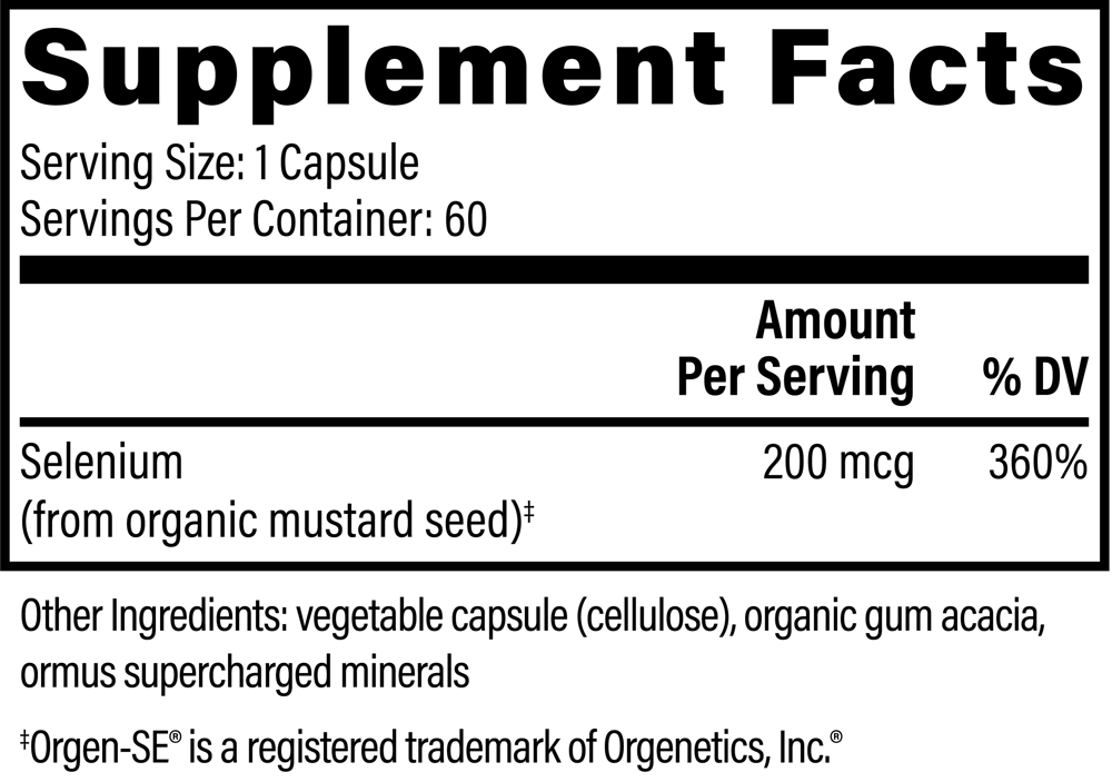 Plant-Based Selenium